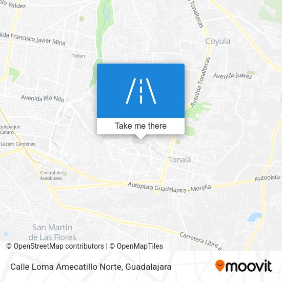 Mapa de Calle Loma Amecatillo Norte