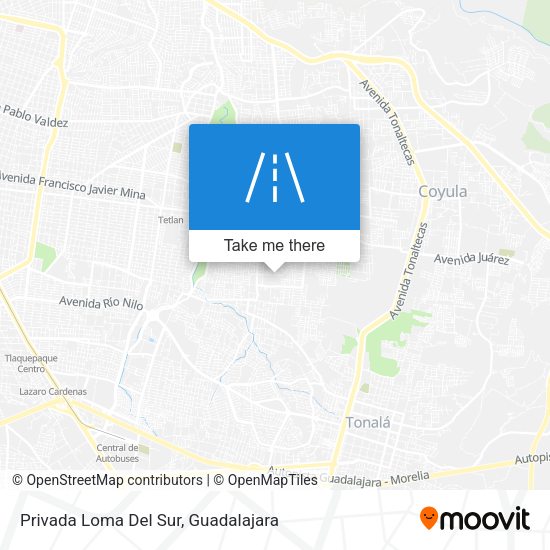 Mapa de Privada Loma Del Sur