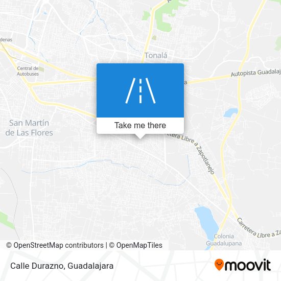 Mapa de Calle Durazno