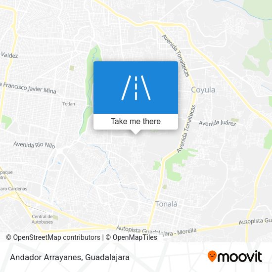 Andador Arrayanes map