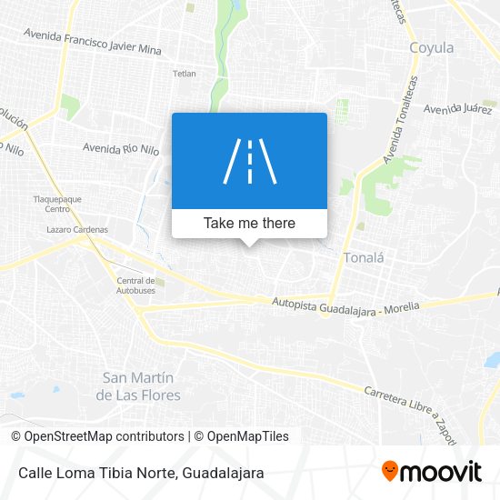 Mapa de Calle Loma Tibia Norte