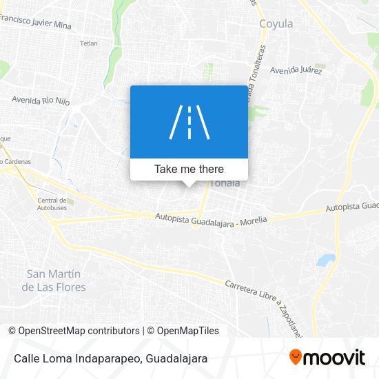 Calle Loma Indaparapeo map