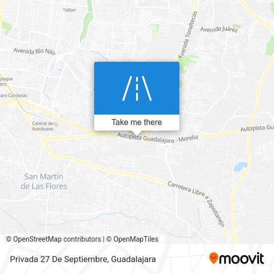 Mapa de Privada 27 De Septiembre