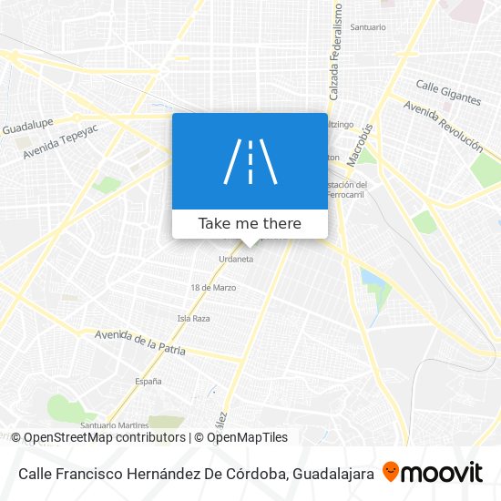 Mapa de Calle Francisco Hernández De Córdoba