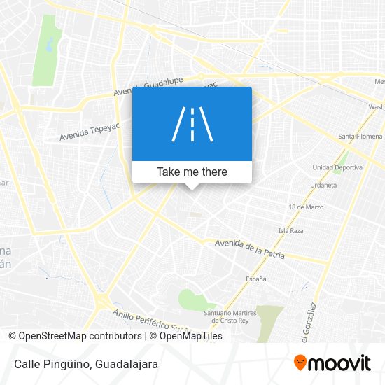 Mapa de Calle Pingüino