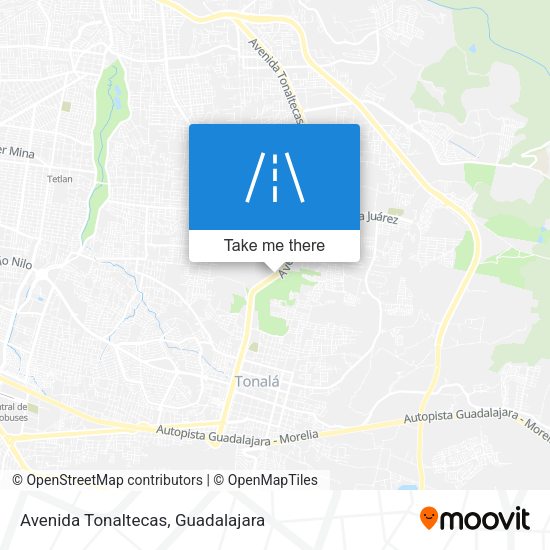 Mapa de Avenida Tonaltecas