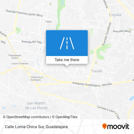 Mapa de Calle Loma Chica Sur