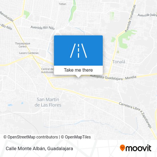 Calle Monte Albán map