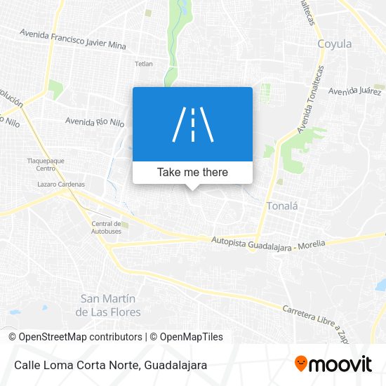 Calle Loma Corta Norte map
