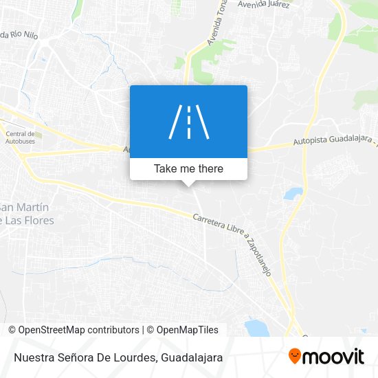 Nuestra Señora De Lourdes map