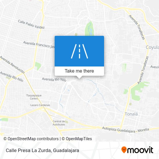Mapa de Calle Presa La Zurda