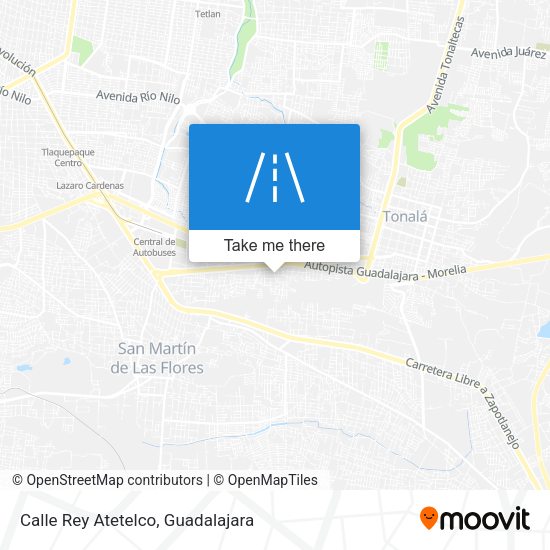 Mapa de Calle Rey Atetelco