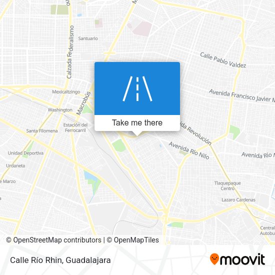 Calle Río Rhin map