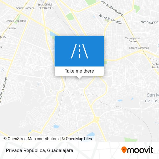 Privada República map