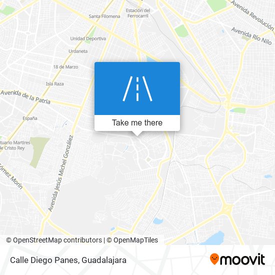 Calle Diego Panes map