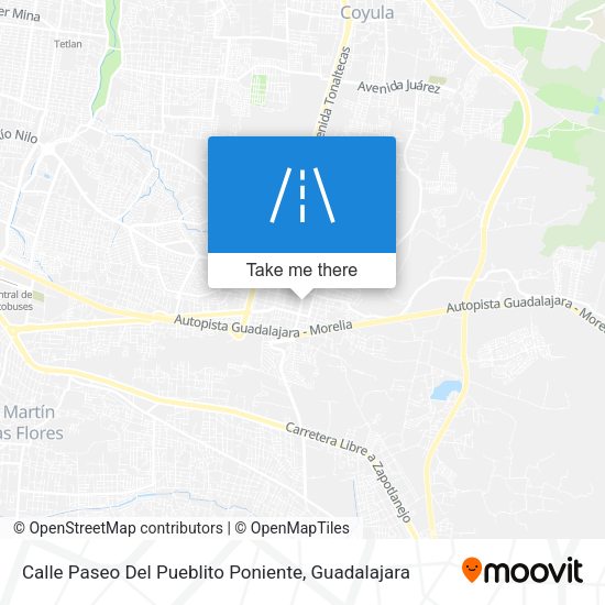 Calle Paseo Del Pueblito Poniente map