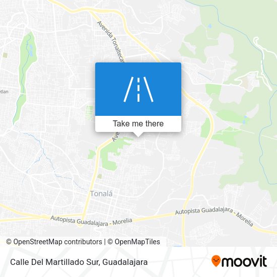 Calle Del Martillado Sur map