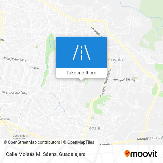 Calle Moisés M. Sáenz map