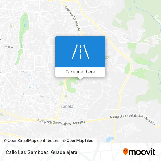 Calle Las Gamboas map