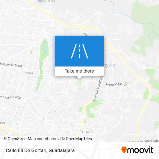 Mapa de Calle Eli De Gortari