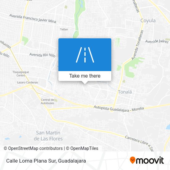 Mapa de Calle Loma Plana Sur