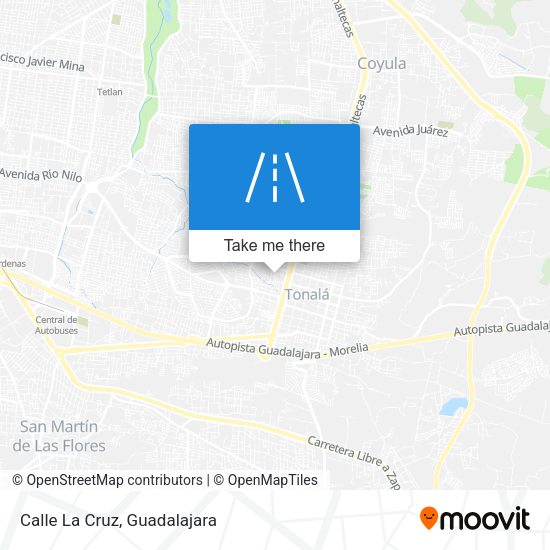 Mapa de Calle La Cruz