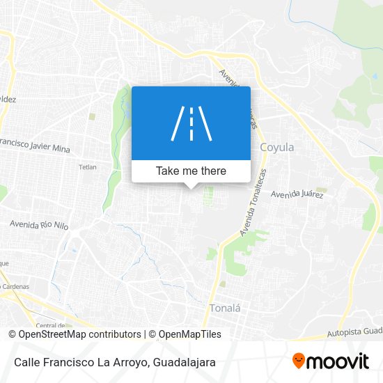 Calle Francisco La Arroyo map