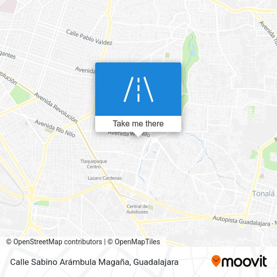 Mapa de Calle Sabino Arámbula Magaña
