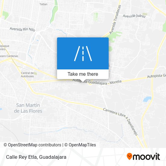 Mapa de Calle Rey Etla