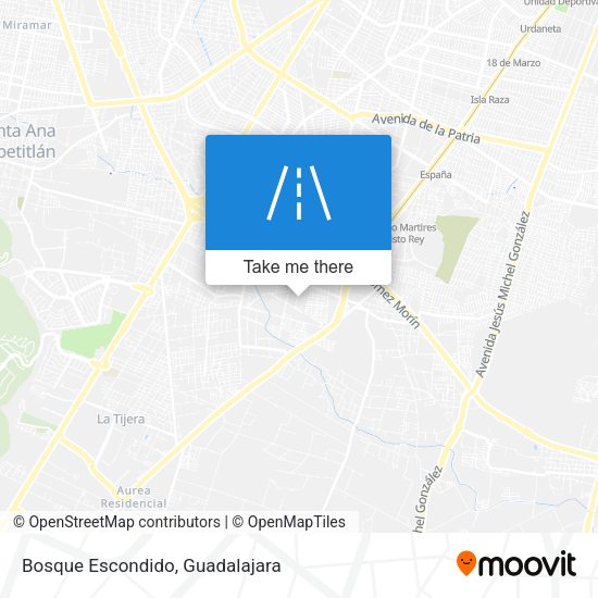 Mapa de Bosque Escondido