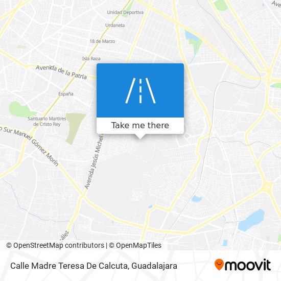 Calle Madre Teresa De Calcuta map