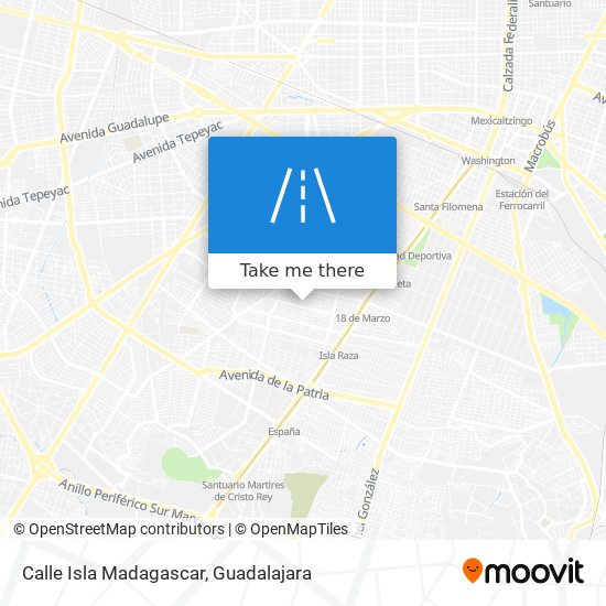 Calle Isla Madagascar map