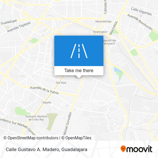 Mapa de Calle Gustavo A. Madero