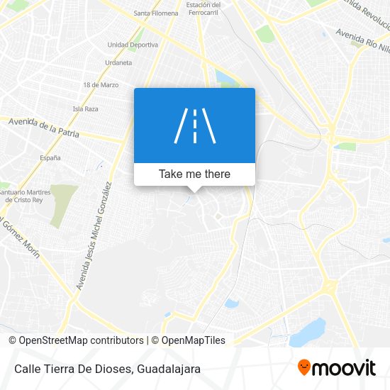 Calle Tierra De Dioses map