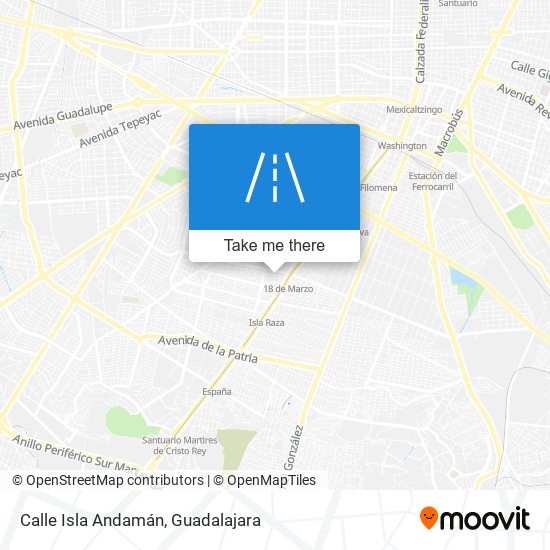 Calle Isla Andamán map