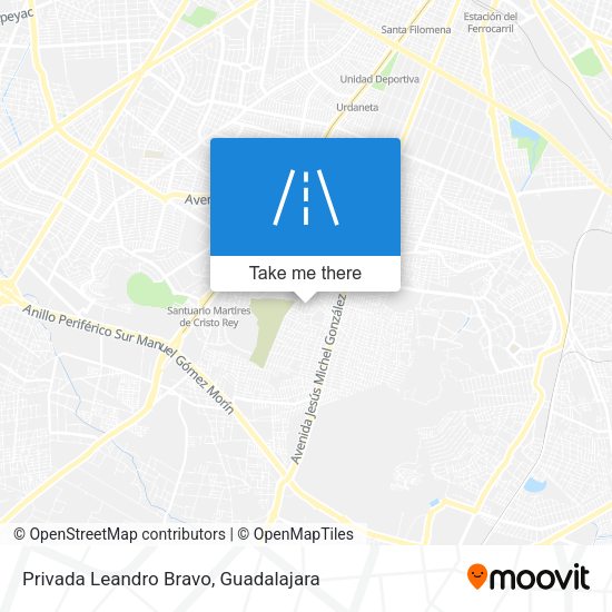 Privada Leandro Bravo map