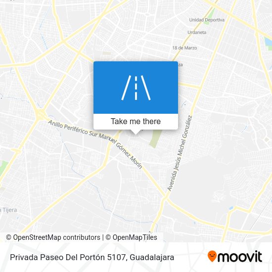 Privada Paseo Del Portón 5107 map