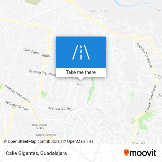 Mapa de Calle Gigantes