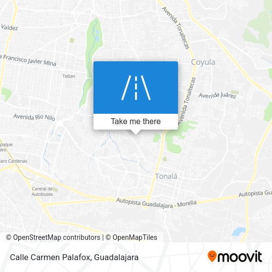 Calle Carmen Palafox map