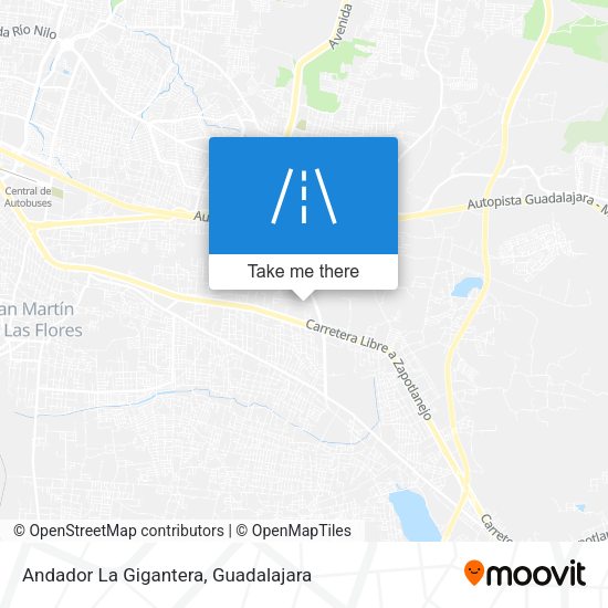 Andador La Gigantera map