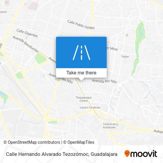 Mapa de Calle Hernando Alvarado Tezozómoc