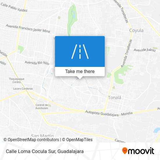 Calle Loma Cocula Sur map