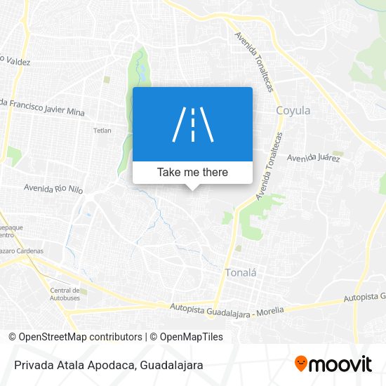 Privada Atala Apodaca map