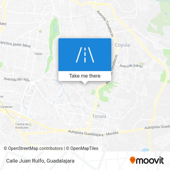 Calle Juan Rulfo map