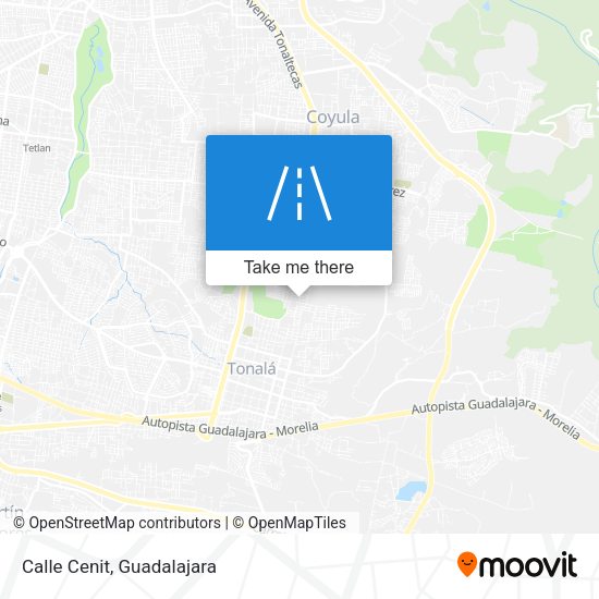 Mapa de Calle Cenit