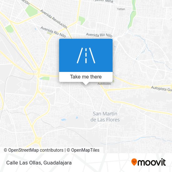 Mapa de Calle Las Ollas