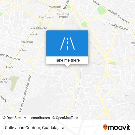 Mapa de Calle Juan Cordero