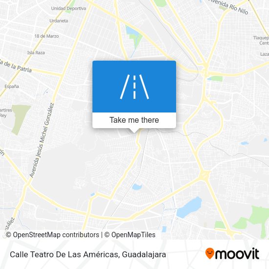 Mapa de Calle Teatro De Las Américas