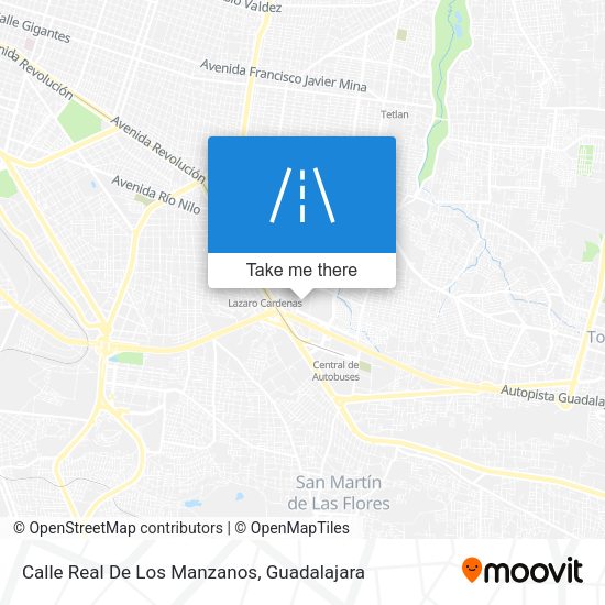 Mapa de Calle Real De Los Manzanos