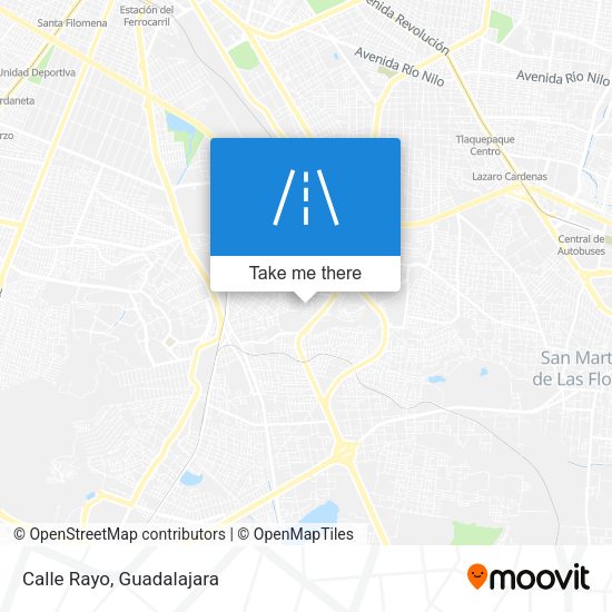 Mapa de Calle Rayo